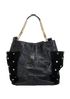 Anna Hobo, &pound;160, Handbags, Black, Patent Leather/Suede, Front view
